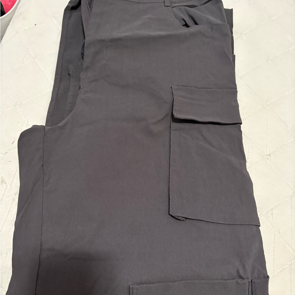 Fashion Nova Gray Wide Leg Pants